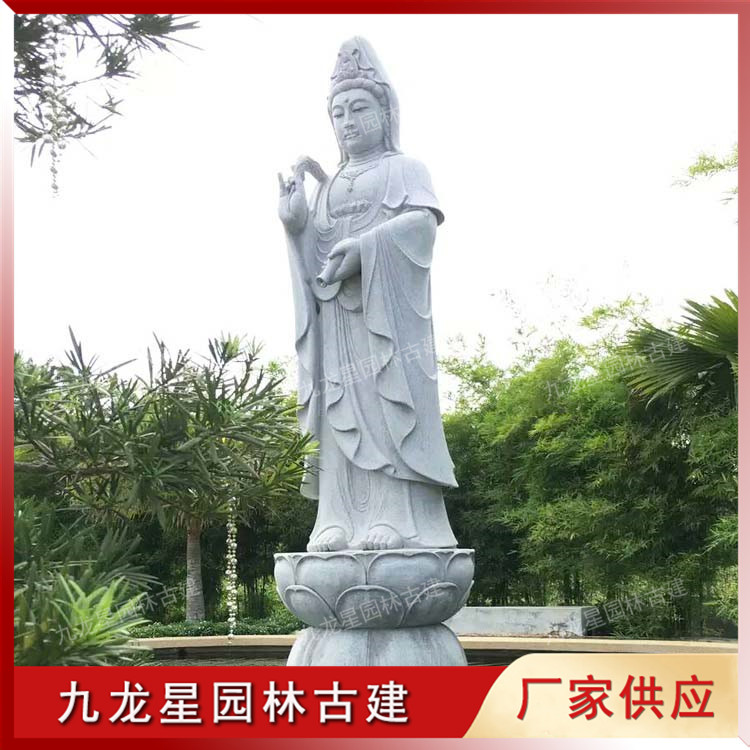 大型石雕觀音佛像圖片