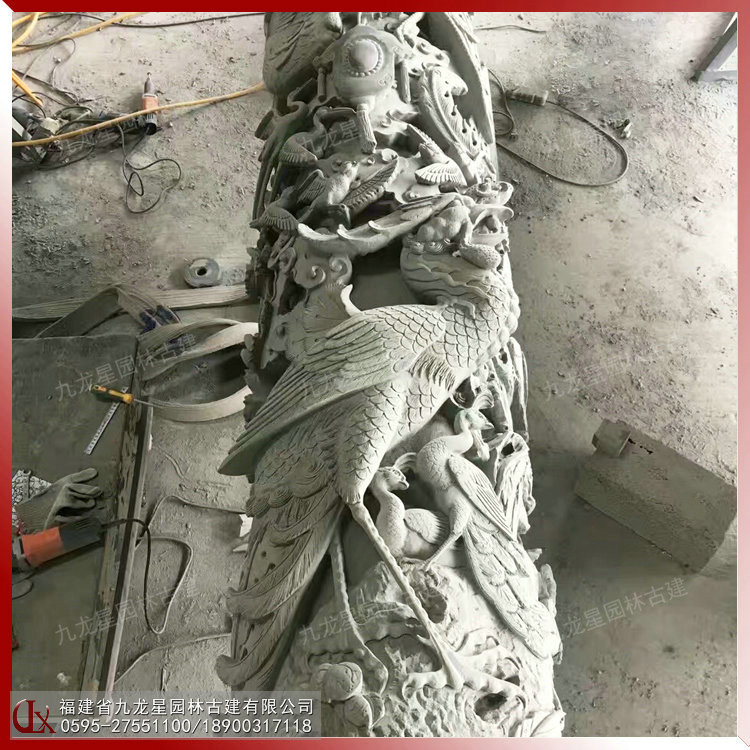 1615261789916946.jpg 羅源青石雕龍鳳柱圖片