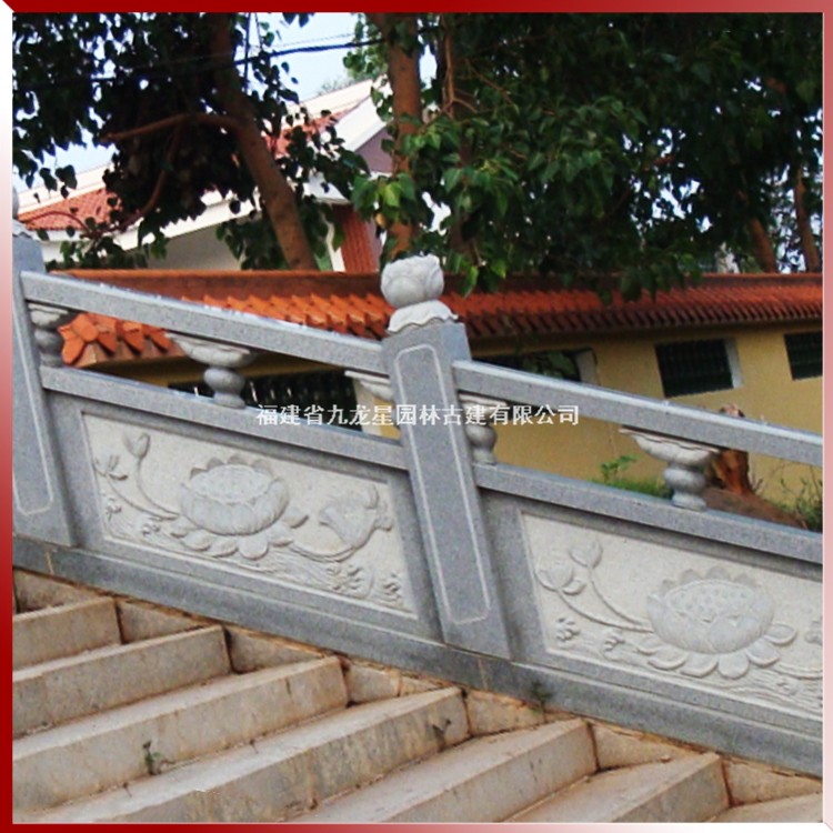 寺廟石雕欄桿圖片