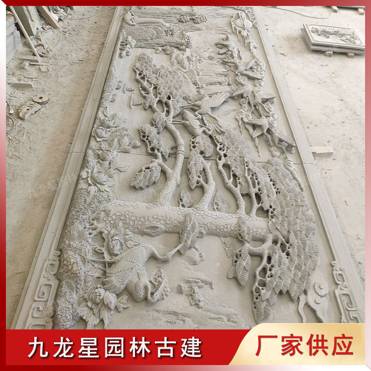 1645599960148364.jpg 松鶴浮雕石雕壁畫